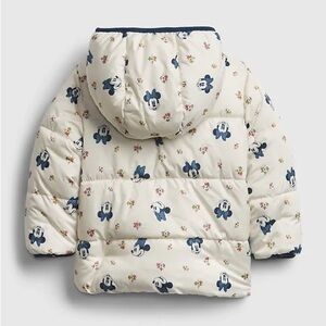 babyGap | Disney Minnie Mouse Floral Cozy Fleece Puffer Jacket